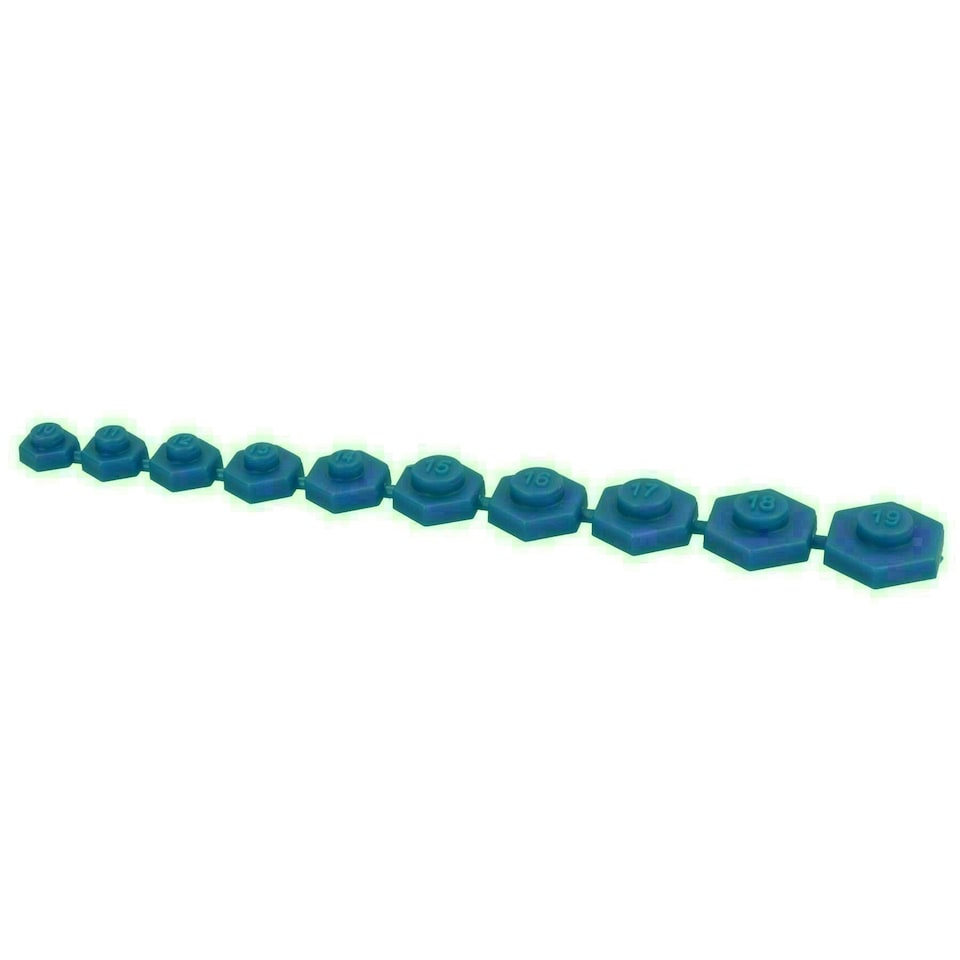 image 1 of Magnetic Socket Inserts for Metric Sockets 10mm - 19mm 10pc 6 + 12 Sided