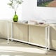 image 2 of SoBuy Console Table, Light Oak Top & White Metal Frame, 47.2x7.9x25.6 inches, 4.75 kg - FSB19-Z