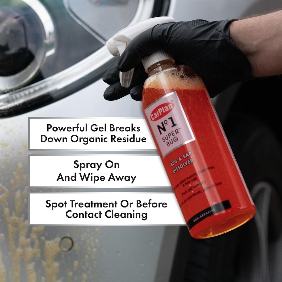image 1 of Bug Sap and Insect Remover CarPlan No.1 Super Bug Spray with Trigger 600ml