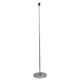 image 2 of First Choice Lighting Chrome Stick Floor Lamp with White Laser Cut Shade Chrome | White