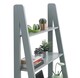 image 4 of Riva Scandinavian Retro Ladder Bookcase Desk Shelving Shelf Unit Grey 5 Tier