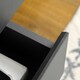 image 6 of HOMCOM Sideboard Kitchen Cupboard w/ Adjustable Shelves, Double Doors Dark Grey Grey | Wood-effect accents