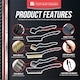 image 2 of 6-Piece Wire Brush Set Steel, Brass & Nylon Brushes for Rust & Detail Cleaning