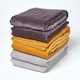 image 5 of Homescapes Mustard Velvet Quilted Throw - 150 x 200 cm Yellow