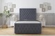 image 1 of Sloomy Monroe Steel Plush Bed Frame With 50" Upholstered Headboard 2'6 Small Single