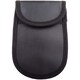 image 2 of Lorenz Twin Pack Car Key Signal Blocking Blocker Pouch Holder with Belt Clip | Black | Black