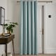 image 1 of Fusion Strata Eyelet Single Panel Door Curtain Duck Egg