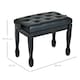 image 7 of HOMCOM Faux Leather Piano Stool Height Adjustable Seat Keyboard Bench Black