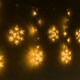 image 1 of ValueLights Snowflake White Outdoor Curtain Light