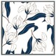 image 4 of White flowers (Picture Frame) Brown | Oak | M