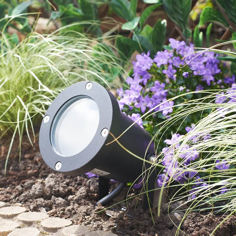 image 1 of ValueLights Derwent 8 Pack Ground Spike Wall Mount IP65 Rated Outdoor Lights