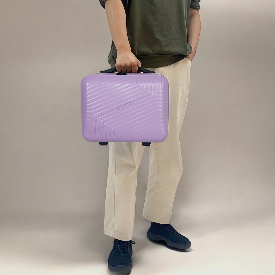 image 1 of Cabin Vanity Case for Travel | Lightweight Durable Strap-on Toiletries and Makeup Organiser | Waterproof Hardshell Hand Luggage