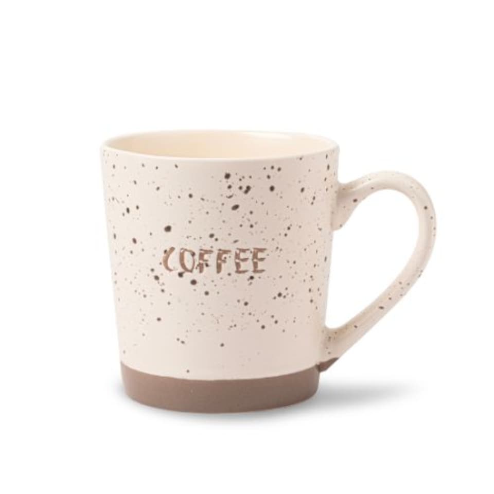 image 1 of Natural Speckled Ceramic Coffee Mugs 400ml | Cream | Cream | 400ml | 1