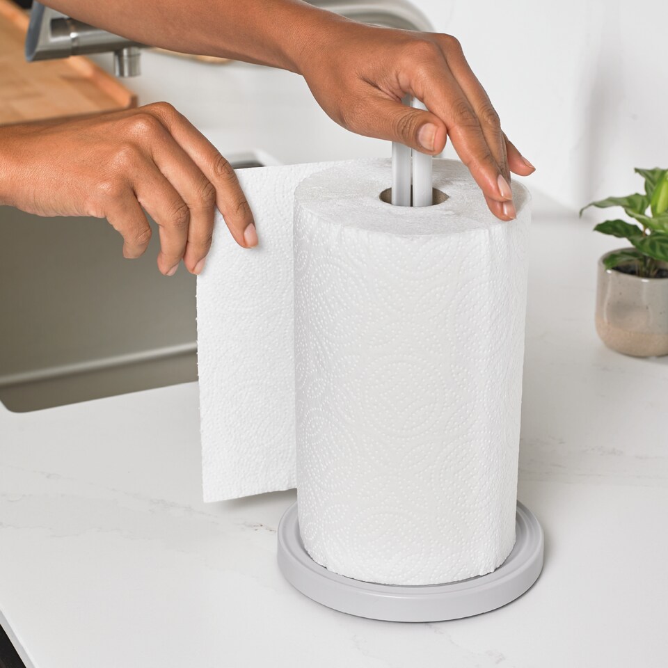 image 1 of ReBorn Recycled Kitchen Roll Holder | Cream | Stone