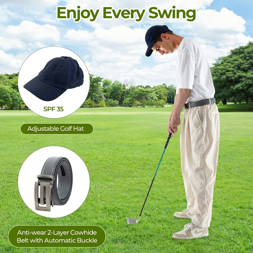 image 1 of COSTWAY Golf Gift Set for Men Complete Golf Accessories Set