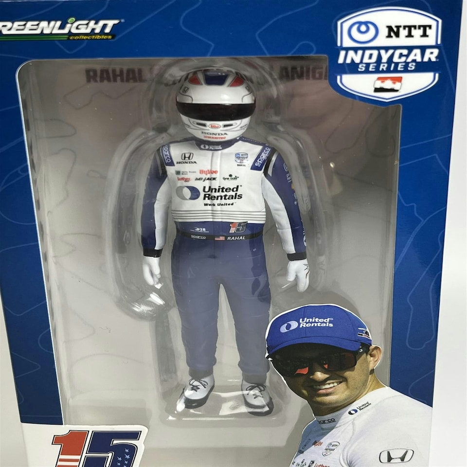 image 1 of Graham Rahal #15 Rahal Letterman Lanigan Driver Figure 1:18 Greenlight 11302