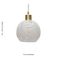 image 5 of Confetti - Glass Globe with Satin Brass Pendant Fitting