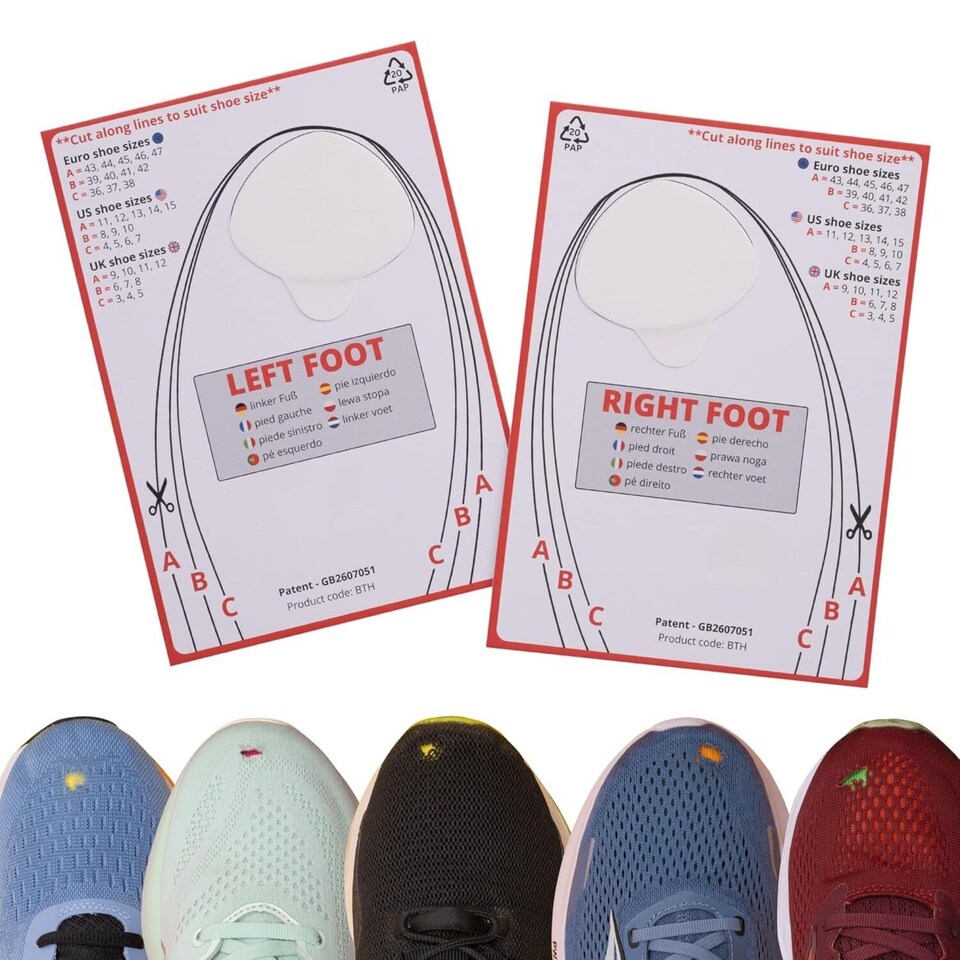 image 1 of Trainer Armour White Big Toe Hole Preventer Patches - For Light-Coloured Shoes | White