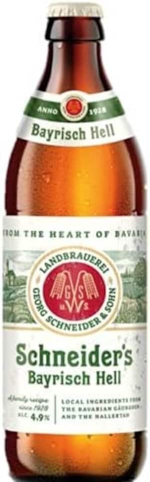 image 1 of Schneider Weisse Bayrisch Hells German Lager 12 x 500ml