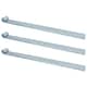 image 1 of HD Strap Tailgate Straight Hinge for 12.5mm Pins 460mm Long Zinc Plated 3pc | Silver