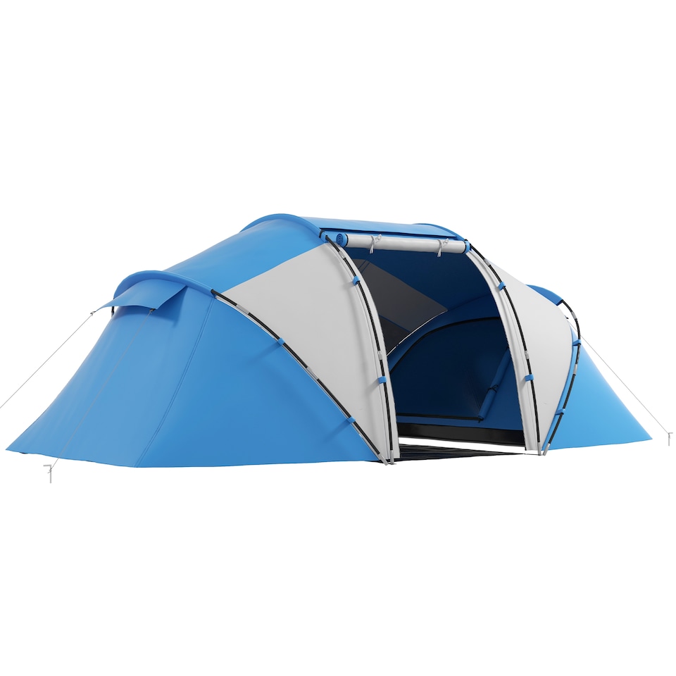image 1 of Outsunny 4-6 Persons Camping Tent Dome Family Travel Group Hiking Room Fishing