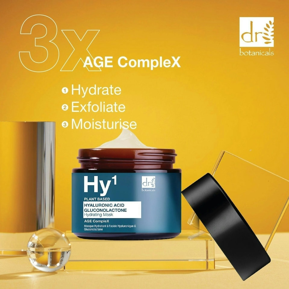 image 1 of Dr Botanicals Hyaluronic Acid 1% & Gluconolactone Mask 60ml