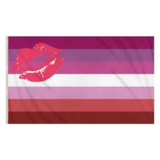 Henbrandt Lesbian Pride Lipstick Flag - Multicoloured - One Size