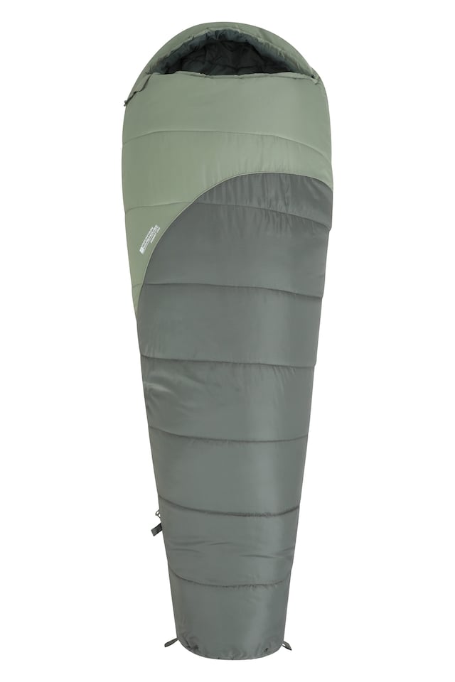 image 1 of Mountain Warehouse Summit 250 Mummy Sleeping Bag Insulated 3 Season Camping Hiking Bed
