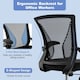 image 6 of COSTWAY Ergonomic Office Chair Adjustable Swivel Chair Black