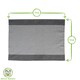 image 3 of Nicola Spring 100% Cotton Kitchen Tea Towels Cleaning Drying Cloth - 70cm x 50cm - Black Pinstripe - Pack of 2
