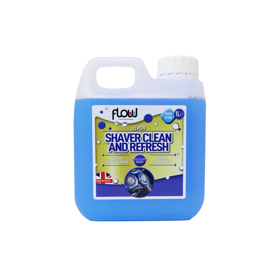 image 1 of Flow Ready To Use Lemon Shaver Clean & Refresh Solution 1L | Blue | 1 L | 1