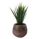 image 2 of 24cm x 30cm Large Zaturn Planter Brown / Black | Brown