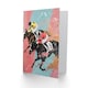image 2 of Horse Race Jockeys Racing Bold Dynamic Him Her Birthday Card