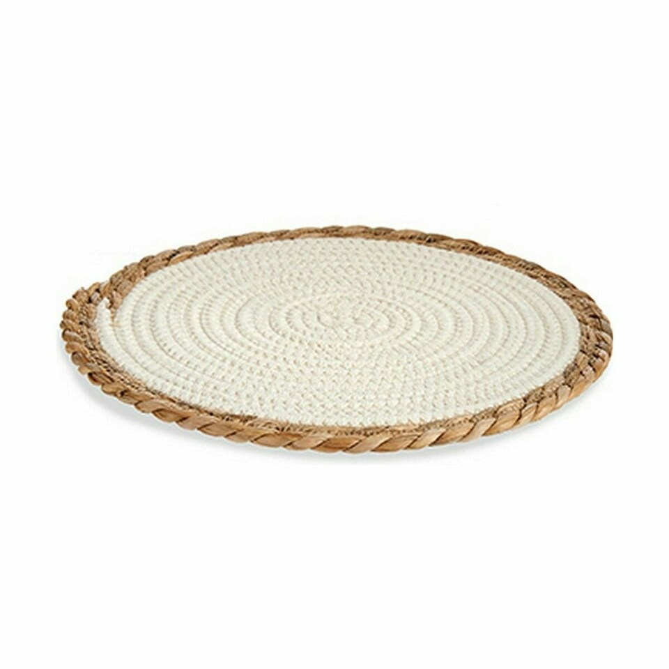 image 1 of Table Mat Natural White 30 x 1 x 30 cm (48 Units) N/A