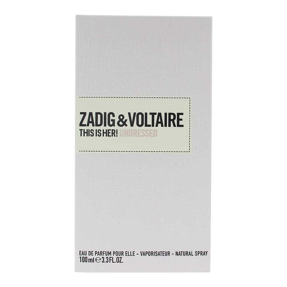 image 1 of Zadig & Voltaire This Is Her Undressed Eau de Parfum 100ml Spray for Her