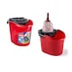 image 5 of Vileda Supermocio Bucket and Torsion Wringer Red Mop Bucket Durable Plastic Easy Water Extraction for Home Cleaning