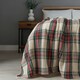 image 2 of Christmas Check Throw with Sherpa Back, Multi-Coloured