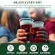 image 6 of ECONX 20oz Plastic Full Pint Cups Clear Beer Reusable Glasses For Pub Beach Parties 100pc