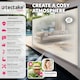 image 2 of Garden Privacy Screen with retractable side awning and aluminium casing Cream | 180 x 300 cm