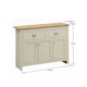 image 5 of Lisbon Sideboard 3 Doors 2 Drawers Buffet Storage Cabinet Cupboard Cream