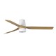image 1 of Punt Tub 132cm Smart TEK LED Ceiling Fan Matt White, Maple Blades 2700K