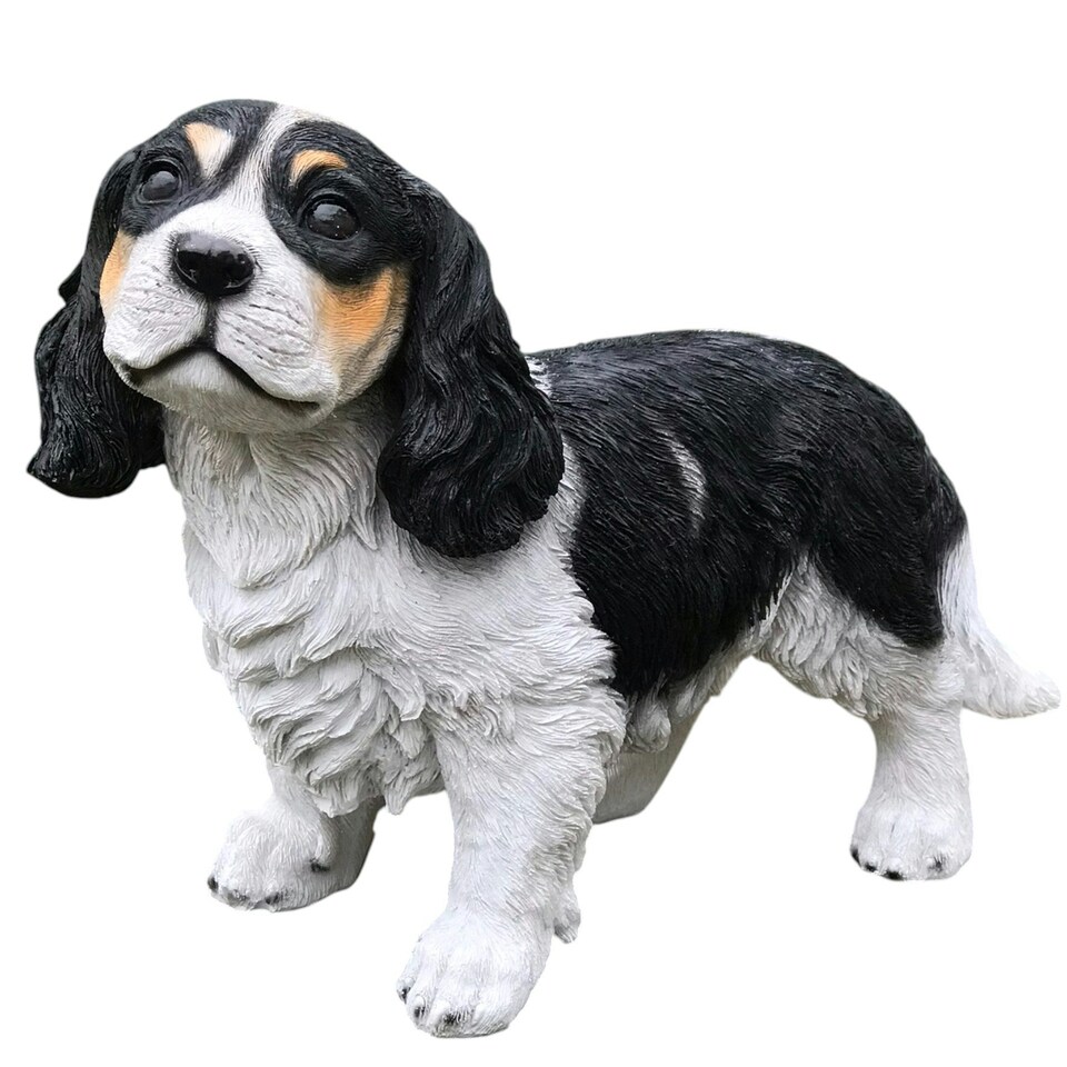 image 1 of Animal Crackers Cavalier King Charles Spaniel Figurine Home Or Garden Decoration