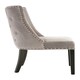 image 3 of Interiors by Premier Grey Velvet Chair, Curly Back chair, Easy to Assemble Borg Chair, Comfy Office Chair