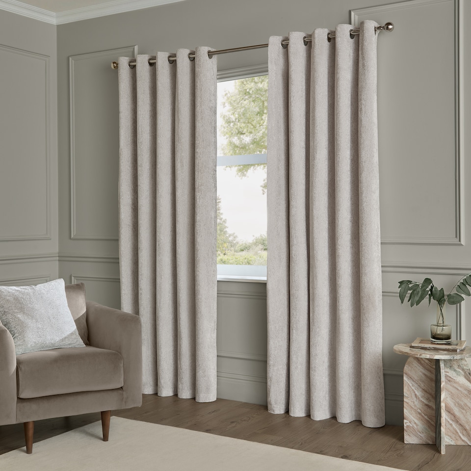 image 1 of Paoletti Lustre Velvet Cushion | Silver | Silver