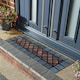 image 1 of Eco-Friendly Rubber Step Mat - Blue Border