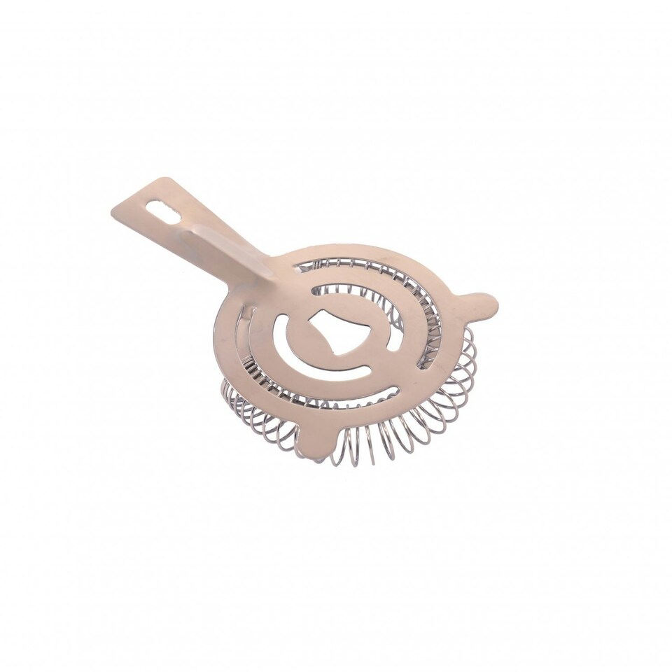 image 1 of Oypla Professional Stainless Steel Cocktail Maker Ice Strainer Silver