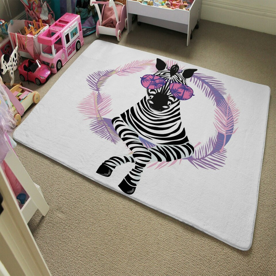 image 1 of Pink Zebra (Rug) Multi | XL: 160x230cm