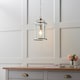 image 4 of Lambeth 1 Light Ceiling Pendant Clear Glass, Satin Nickel, E27