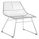 image 2 of Interioirs by Premier Small Chrome Metal Wire Chair, Sturdy Metal Chair for Kitchen, Outdoor Tapered Metal Chair for Patio, Lawn