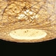 image 3 of ValueLights Modern Off White Lattice Wicker Rattan Doughnut Ceiling Pendant Light Shade